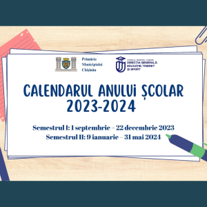 Structura anului școlar 2023-2024